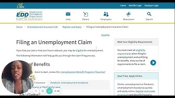 Filing an Unemployment Insurance Claim   California EDD