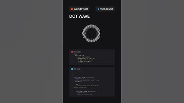DOT WAVE ANIMATION using CSS & HTML