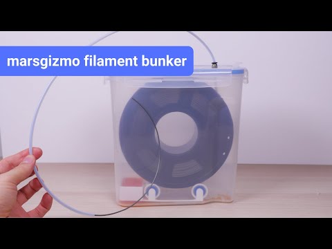 how to keep your 3D printing filaments dry - Marsgizmo Filament Bunker (with cereal box)