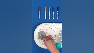 Crayola Rainbow Spirograph #RainbowArt #Crayola