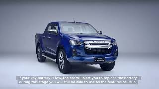 ISUZU D-Max PESS key low battery