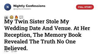 My Twin Sister Stole My Wedding Date And Venue. At Her Reception, The Memory Book Revealed The Tr...
