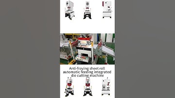 Anti-fraying sheet roll automatic feeding integrated servo punch press die cutting machine #cnc