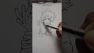 How To Draw Deku In Different Levels
