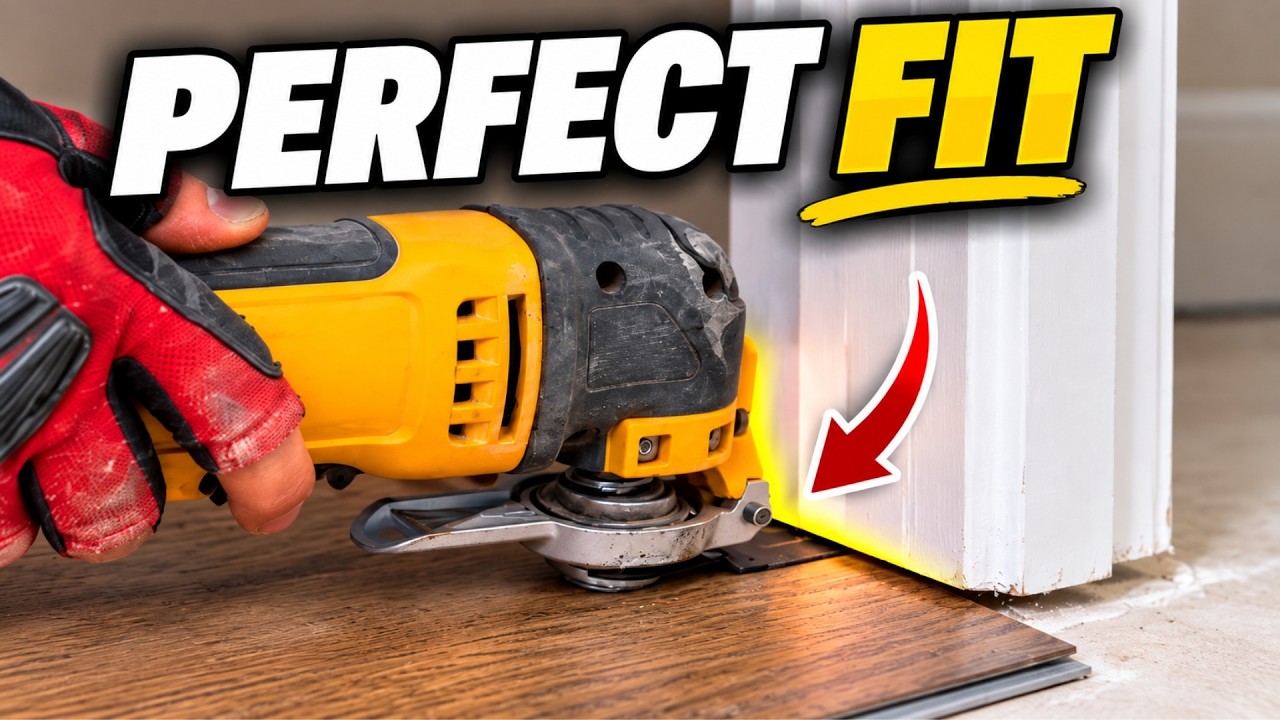 How to Undercut Door Jambs for LVP Flooring (No Transition Strips)