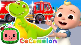 Mix -Dinosaur Firetruck Wash and More FUN | Dance Play | CoComelon Nursery Rhymes & Kids Songs