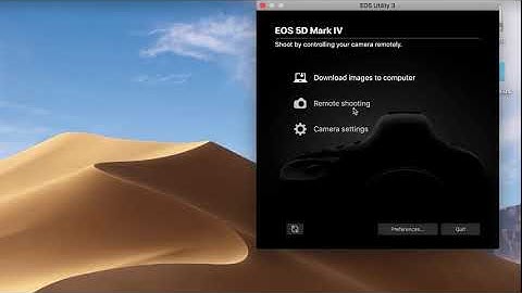Canon 5DIV Tethered via EOS Utility to Adobe Lightroom on Mac