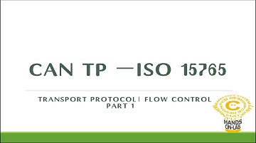 #cantp #ISO15765 What is CANTP | ISO15765 | Transport protocol- Flow Control l Transport protocol
