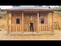 120 days timelapse in 60 minutes alone build log cabin off grid wooden house start to finish