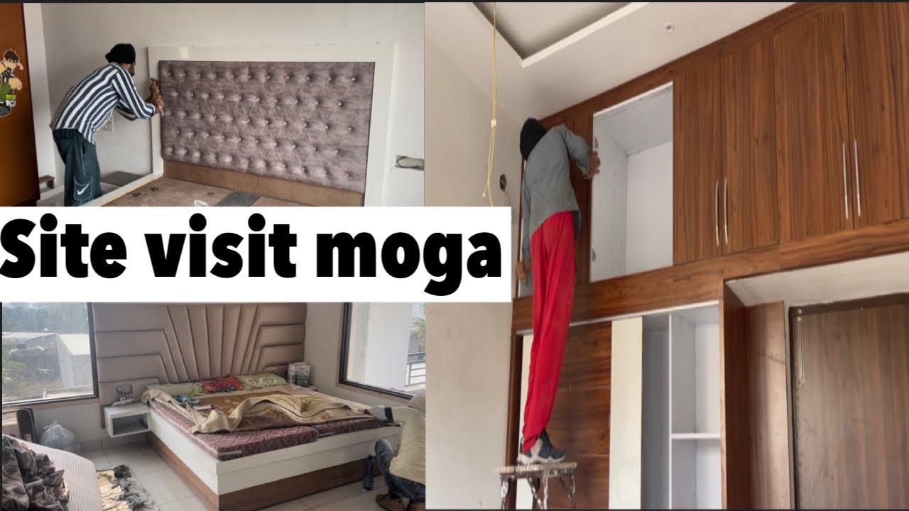 New site visit in Moga|Tow beds,one wardrobe and one modular kitchen ready in pind Maine