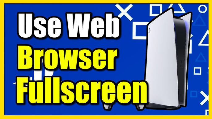 How to Use the PS4 Web Browser