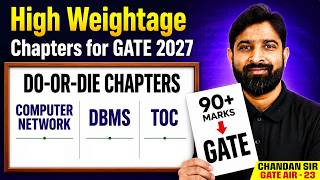 Don't SKIP these CHAPTERS if you want 90+ Marks in GATE 2027 | GATE 2027 Preparation