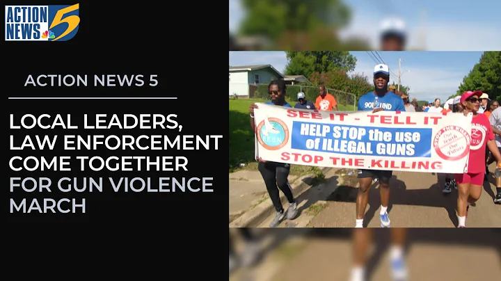 Local leaders and law enforcement come together for gun violence march