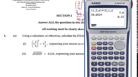 COMPUTATION CXC/CSEC MATHS PAPER 2
