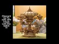 DIY 3D Wooden Puzzle Castle In the Castle Miniature Model Kits with Music Assembly Jigsaw Puzzles fo