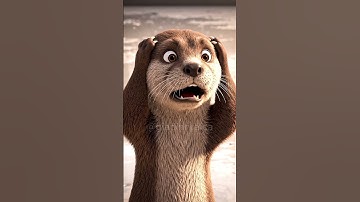 Rái Cá con phụ mẹ lau nhà #animals #giadinh #ráicá #shorts