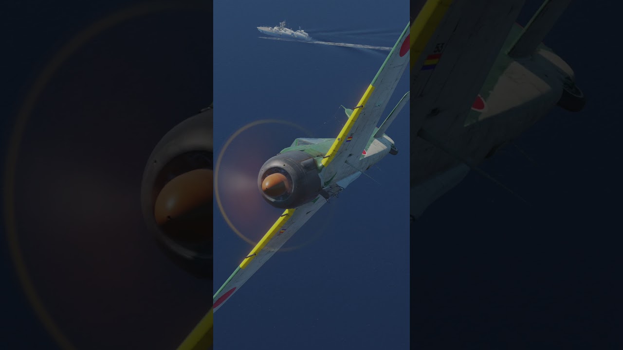 零戦柄のフォッケウルフが中国のミサイル艇を撃沈する瞬間！【DCSWorld】
