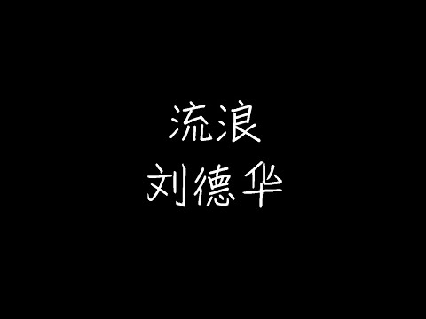 刘德华 流浪 Live版 动态歌词 