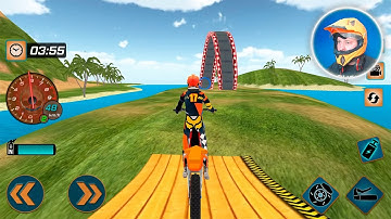 Fearless Beach Bike Stunts Rider Stunt Mode - #9 Motor Bike Games Android Gameplay