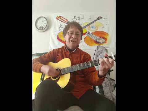 【60歳からギター初めました】乾杯　&　しあわせになろうよ　合体アレンジ曲　（長渕剛）ギターコード弾き語り：宅録（生声.生ギター）