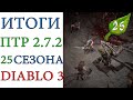 Diablo 3: Итоги тестов 25 сезона патча 2.7.2