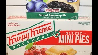 Krispy Kreme Glazed Very Blueberry Pie & Cherry Mini Pie Review