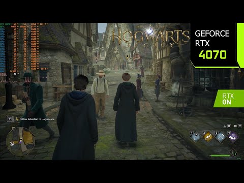 Hogwarts Legacy | RTX 4070 4K, 1440p, 1080p DLSS 3 Frame Generation | Ray Tracing | i7 10700F