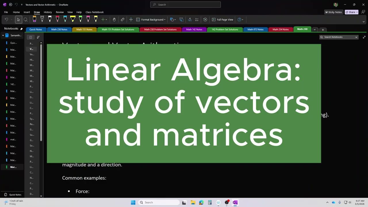 Linear Algebra - 01 - Vectors and Vector Arithmetic