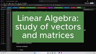 Linear Algebra - 01 - Vectors and Vector Arithmetic