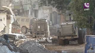 الاحتلال يدفع بقوة عسكرية جديدة داخل ازقة مخيم طولكرم.