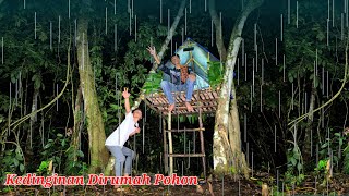 Diguyur hujan deras siang malam sesaat sampai dihutan tidur nyenyak sampai pagi, relaxing rain sound