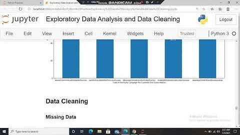 Exploratory Data Analysis and Data Cleaning using python