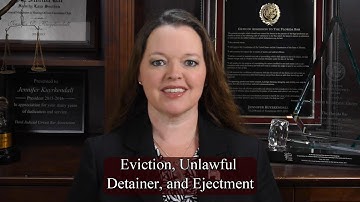 (12) Eviction, Unlawful Detainer, and Ejectment