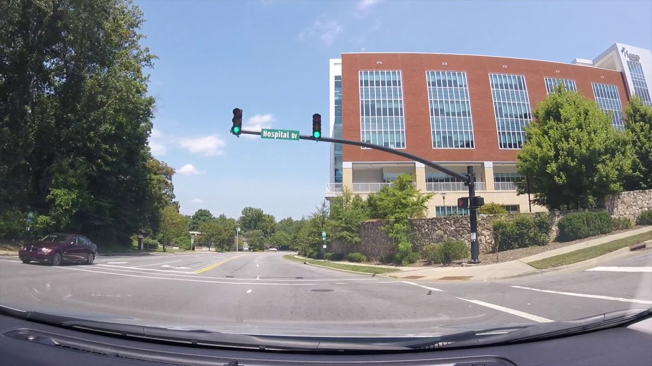 Driving around Asheville, North Carolina then to Charlotte.