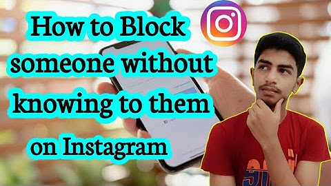 How to Block Someone without knowing to them on Instagram | Techno Karthi