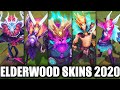 All New 2020 Elderwood Skins Spotlight Ornn Azir Xayah Rakan Ivern (League of Legends)