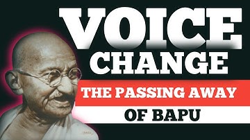 Solved voice change from  The passing away of bapu |Textual grammar of passing away of bapu 