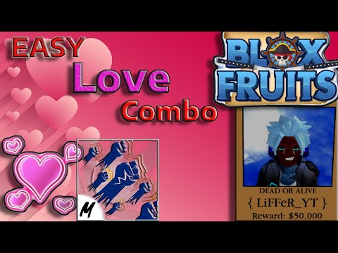 ESSE COMBO de LOVE BOTA MEDO em QUALQUER UM no Blox Fruits! 💗😱 