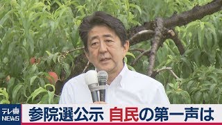 【３分で要点！】参院選公示　自民・安倍総裁の「第一声」は