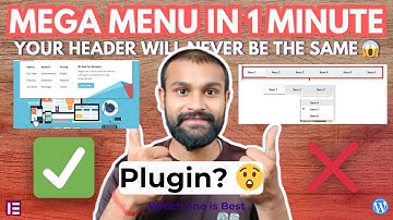 How to Create Header Mega Menu on WordPress Elementor | New Mega Menu Plugin | @manishgupta0017