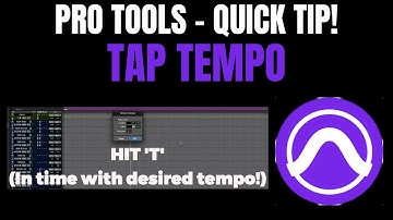 Tap Tempo - PRO TOOLS QUICK TIP