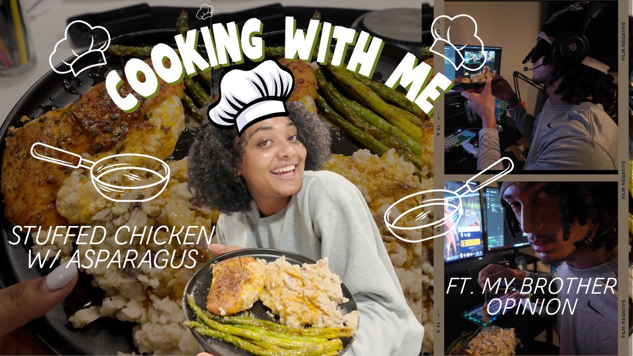 COOK WITH ME! FT. MY BROTHER TASTE TESTING