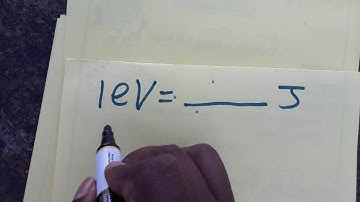 Unit of energy eV/ eV to J Joule