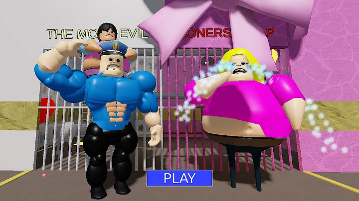 HELP BARRY WOMAN! MUSCLE BARRY FALL IN LOVE in BARRY'S PRISON RUN! #roblox #obby