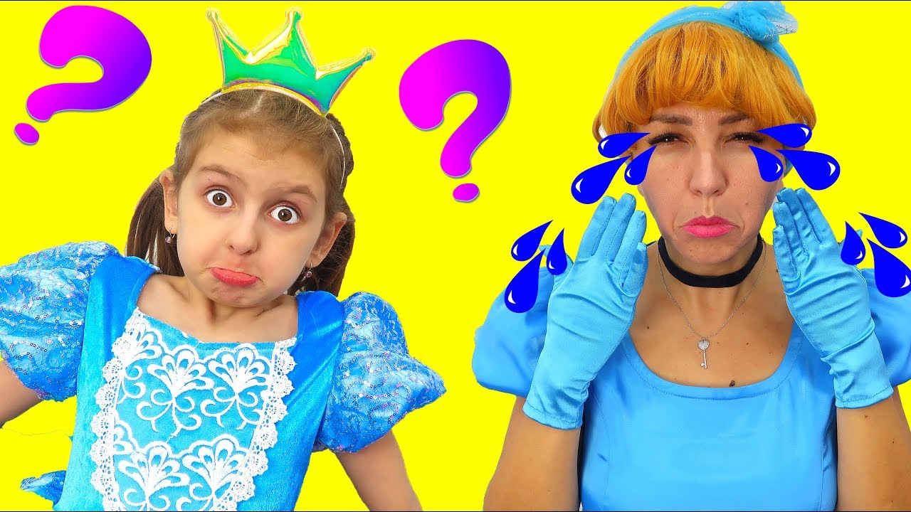 Crying Mommy Princess - Princess's Daughter Elsa can't figure out WHY?!! Crying Mommy Princess - Princess's Daughter Elsa can't figure out WHY?!!