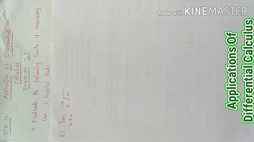 #12Thstd Maths#Chapter: Applications Of Differential Calculus: Exercise: 7.5