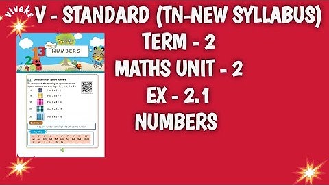 5th MATHS - TERM- 2 , UNIT - 2,  EX - 2.1