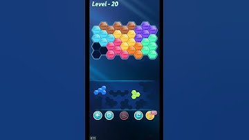 BLOCK HEXA PUZZLE LEVEL 20 ANSWERS RAINBOW B LEVEL PACK