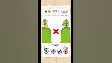 Brain Test Level 13 Tom must jump to the other side #braintest #braintestgame