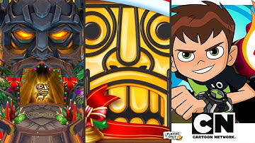 Temple Run 2 🎅 HOLIDAY HAVOC Vs WINTER TOYLAND Map! VERSUS Ben 10: Up to Speed 🔥